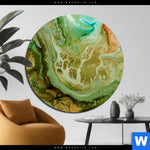 Bild Edelstahloptik Fluid Art Naturschauspiel Rund Produktvorschau mit dem Bild Fluid Art Naturschauspiel im Format Rund.
