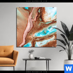 Bild Edelstahloptik Fluid Art Sandbank Quadrat Produktvorschau mit dem Bild Fluid Art Sandbank im Format Quadrat.