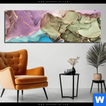Bild Edelstahloptik Fluid Art Summertime Panorama Produktvorschau mit dem Bild Fluid Art Summertime im Format Panorama.