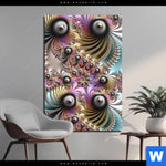 Bild Edelstahloptik Fraktale Kunst No 1 Hochformat Produktvorschau mit dem Bild Fraktale Kunst No.1 im Format Hochformat.