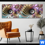 Bild Edelstahloptik Fraktale Kunst No 1 Panorama Produktvorschau mit dem Bild Fraktale Kunst No.1 im Format Panorama.
