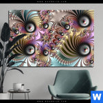 Bild Edelstahloptik Fraktale Kunst No 1 Querformat Produktvorschau mit dem Bild Fraktale Kunst No.1 im Format Querformat.