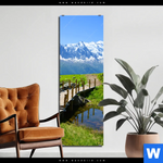 Bild Edelstahloptik Franzoesische Alpen Schmal Produktvorschau mit dem Bild Französische Alpen im Format Schmal.