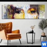 Bild Edelstahloptik Frau Martini Cocktail Panorama Produktvorschau mit dem Bild Frau & Martini Cocktail im Format Panorama.