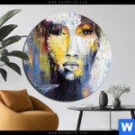 Bild Edelstahloptik Frau Martini Cocktail Rund Produktvorschau mit dem Bild Frau & Martini Cocktail im Format Rund.