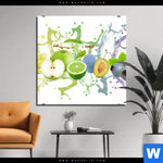 Bild Edelstahloptik Fruchtspritzer Quadrat Produktvorschau mit dem Bild Fruchtspritzer im Format Quadrat.