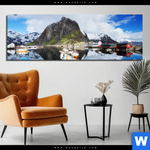 Bild Edelstahloptik Fruehling In Norwegen Panorama Produktvorschau mit dem Bild Frühling in Norwegen im Format Panorama.