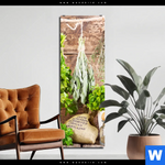 Bild Edelstahloptik Getrocknete Kraeuter Schmal Produktvorschau mit dem Bild Getrocknete Kräuter im Format Schmal.