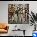 Bild Edelstahloptik Gewuerze Der Welt Quadrat Produktvorschau mit dem Bild Gewürze der Welt im Format Quadrat.