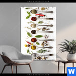 Bild Edelstahloptik Gewuerzvielfalt Hochformat Produktvorschau mit dem Bild Gewürzvielfalt im Format Hochformat.