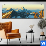 Bild Edelstahloptik Gipfel In Den Alpen Panorama Produktvorschau mit dem Bild Gipfel in den Alpen im Format Panorama.