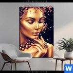 Bild Edelstahloptik Golden Girl Hochformat Produktvorschau mit dem Bild Golden Girl im Format Hochformat.