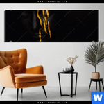 Bild Edelstahloptik Goldene Traenen Panorama Produktvorschau mit dem Bild Goldene Tränen im Format Panorama.