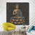 Bild Edelstahloptik Goldener Buddha Quadrat Produktvorschau