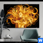 Bild Edelstahloptik Goldenes Haar No 2 Querformat Produktvorschau mit dem Bild Goldenes Haar No. 2 im Format Querformat.