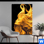 Bild Edelstahloptik Goldenes Haar No 3 Hochformat Produktvorschau mit dem Bild Goldenes Haar No.3 im Format Hochformat.