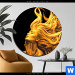 Bild Edelstahloptik Goldenes Haar No 3 Rund Produktvorschau mit dem Bild Goldenes Haar No.3 im Format Rund.