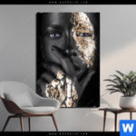 Bild Edelstahloptik Goldenes Make Up Hochformat Produktvorschau mit dem Bild Goldenes Make-up im Format Hochformat.