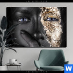 Bild Edelstahloptik Goldenes Make Up Querformat Produktvorschau mit dem Bild Goldenes Make-up im Format Querformat.