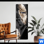 Bild Edelstahloptik Goldenes Make Up Schmal Produktvorschau mit dem Bild Goldenes Make-up im Format Schmal.