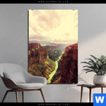 Bild Edelstahloptik Grand Canyon Landschaft Hochformat Produktvorschau mit dem Bild Grand Canyon Landschaft im Format Hochformat.