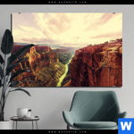 Bild Edelstahloptik Grand Canyon Landschaft Querformat Produktvorschau mit dem Bild Grand Canyon Landschaft im Format Querformat.