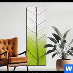 Bild Edelstahloptik Gruenes Blatt Schmal Produktvorschau mit dem Bild Grünes Blatt im Format Schmal.