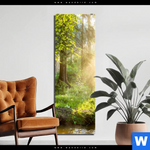Bild Edelstahloptik Herbstlicher Wald Schmal Produktvorschau mit dem Bild Herbstlicher Wald im Format Schmal.