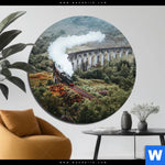 Bild Edelstahloptik Hogwarts Express Rund Produktvorschau mit dem Bild Hogwarts-Express im Format Rund.