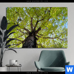 Bild Edelstahloptik Hoher Baum Querformat Produktvorschau mit dem Bild Hoher Baum im Format Querformat.