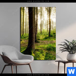 Bild Edelstahloptik Im Tiefen Wald Hochformat Produktvorschau mit dem Bild Im tiefen Wald im Format Hochformat.