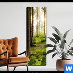 Bild Edelstahloptik Im Tiefen Wald Schmal Produktvorschau mit dem Bild Im tiefen Wald im Format Schmal.