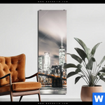 Bild Edelstahloptik Innenstadt Von Manhattan Schmal Produktvorschau mit dem Bild Innenstadt von Manhattan im Format Schmal.