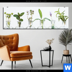 Bild Edelstahloptik Kraeuter In Flaschen Panorama Produktvorschau mit dem Bild Kräuter in Flaschen im Format Panorama.