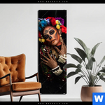 Bild Edelstahloptik La Calavera Catrina No 2 Schmal Produktvorschau mit dem Bild La Calavera Catrina No.2 im Format Schmal.