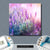 Bild Edelstahloptik Lavendelbluetenfeld Quadrat Materialbild