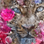 Bild Edelstahloptik Leopard Blumen Panorama