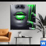 Bild Edelstahloptik Lippen Silber Gruen Quadrat Produktvorschau mit dem Bild Lippen Silber & Grün im Format Quadrat.