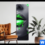 Bild Edelstahloptik Lippen Silber Gruen Schmal Produktvorschau mit dem Bild Lippen Silber & Grün im Format Schmal.