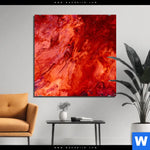 Bild Edelstahloptik Liquid Marmor Rot Quadrat Produktvorschau mit dem Bild Liquid Marmor rot im Format Quadrat.