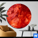 Bild Edelstahloptik Liquid Marmor Rot Rund Produktvorschau mit dem Bild Liquid Marmor rot im Format Rund.