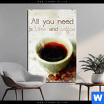 Bild Edelstahloptik Love Coffee Hochformat Produktvorschau mit dem Bild Love & Coffee im Format Hochformat.