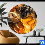 Bild Edelstahloptik Luxury Abstract Fluid Art No 5 Rund Produktvorschau mit dem Bild Luxury Abstract Fluid Art No. 5 im Format Rund.