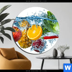 Bild Edelstahloptik Multi Obst Gemuese Rund Produktvorschau mit dem Bild Multi Obst & Gemüse im Format Rund.