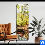 Bild Edelstahloptik Natuerlicher Wald Schmal Produktvorschau mit dem Bild Natürlicher Wald im Format Schmal.