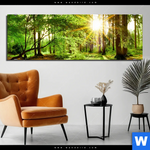 Bild Edelstahloptik Natur Pur Der Wald Panorama Produktvorschau mit dem Bild Natur pur - Der Wald im Format Panorama.