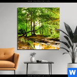 Bild Edelstahloptik Natur Pur Der Wald Quadrat Produktvorschau mit dem Bild Natur pur - Der Wald im Format Quadrat.