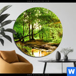 Bild Edelstahloptik Natur Pur Der Wald Rund Produktvorschau mit dem Bild Natur pur - Der Wald im Format Rund.