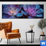 Bild Edelstahloptik Neon Sukkulenten Panorama Produktvorschau mit dem Bild Neon Sukkulenten im Format Panorama.