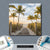 Bild Edelstahloptik Palmen Am Strandweg Quadrat Materialbild